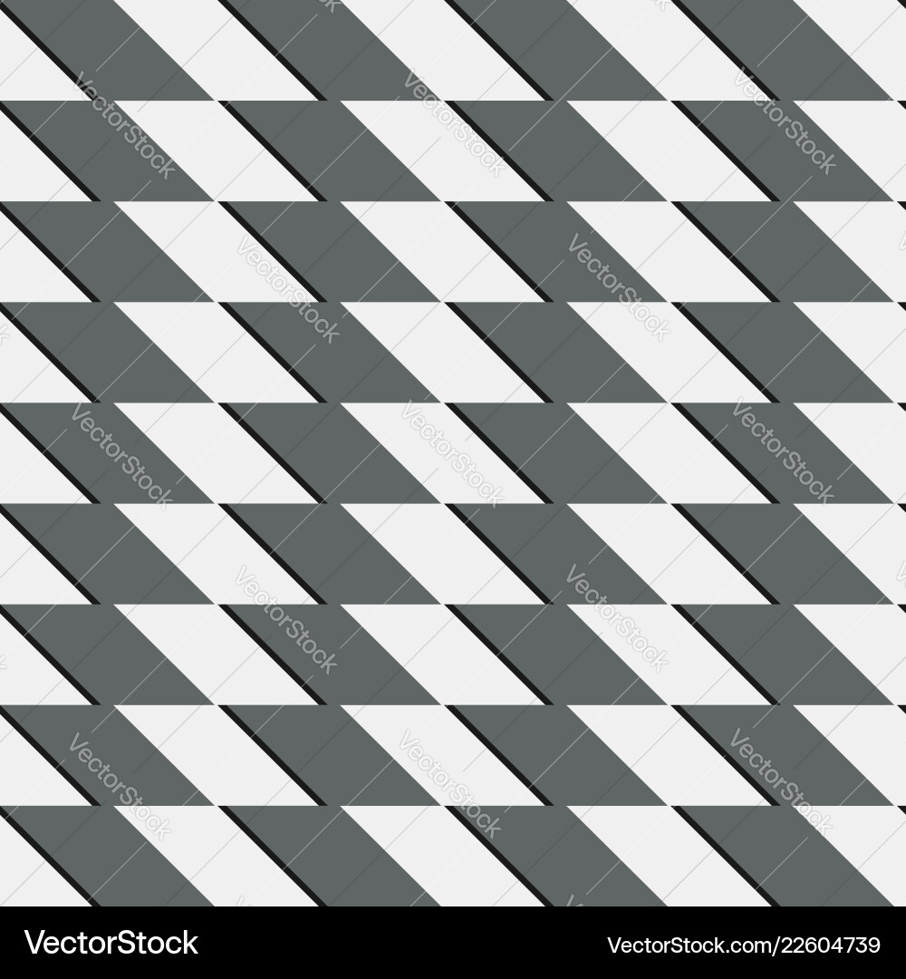 Zigzag repeatable pattern with parallelograms Vector Image