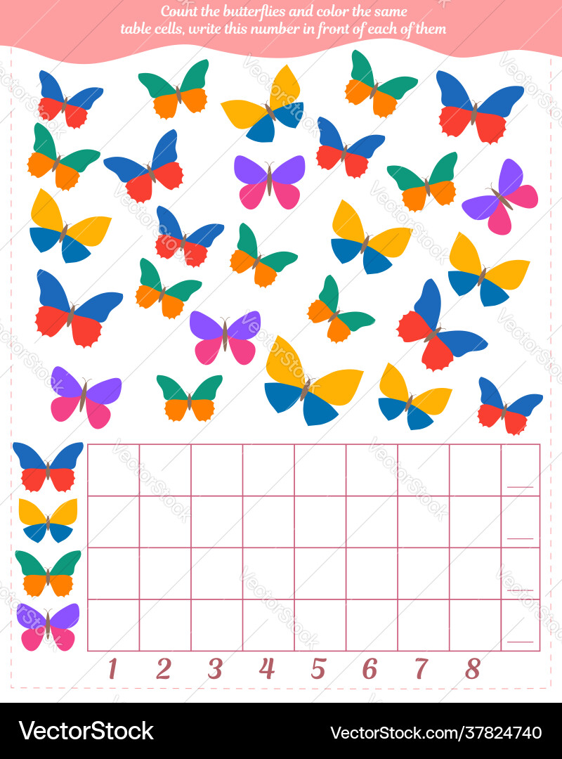 A game for children count number Vector Image