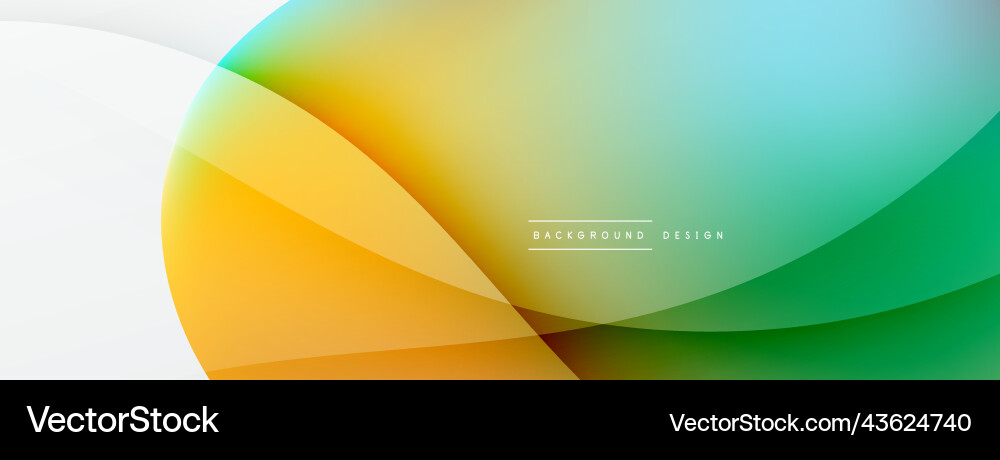 Abstract background fluid gradient color wave Vector Image