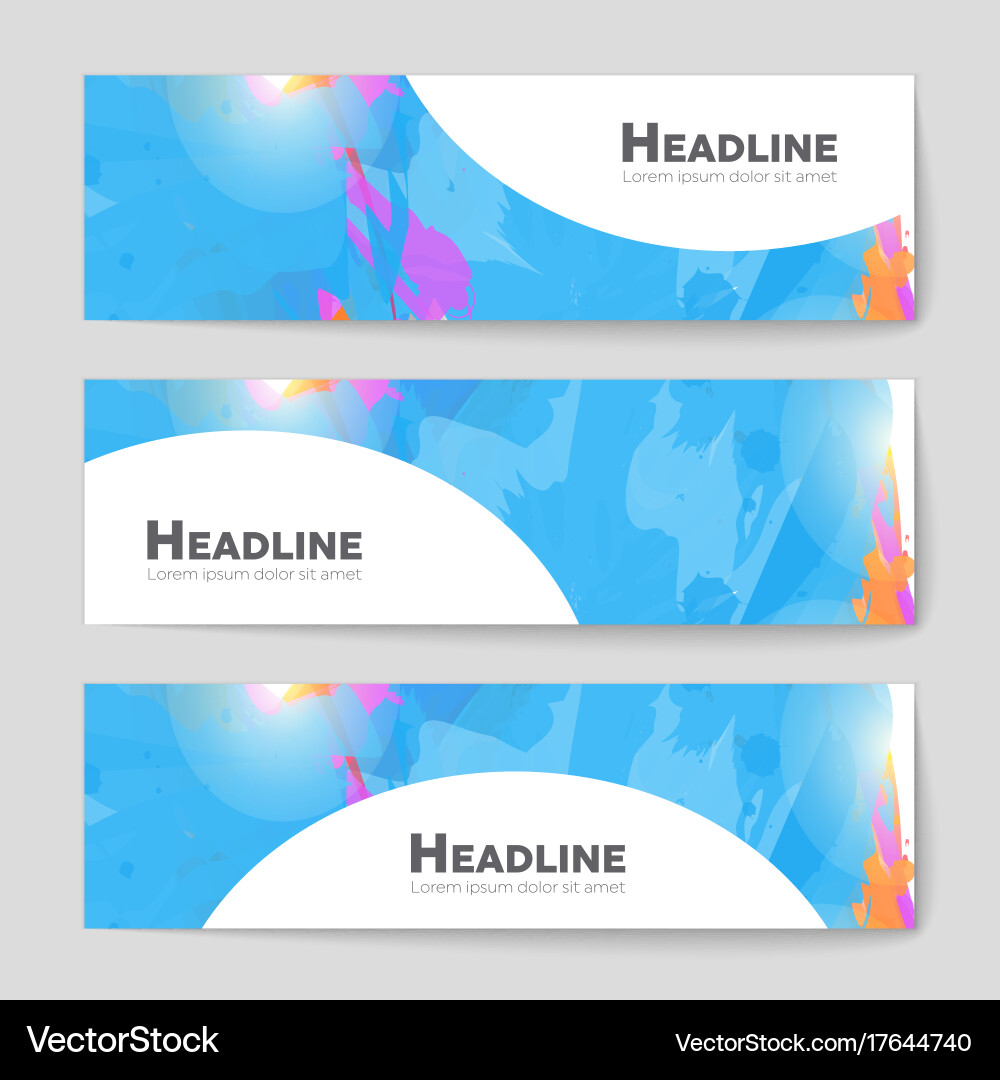Abstract layout background set for art vector image
