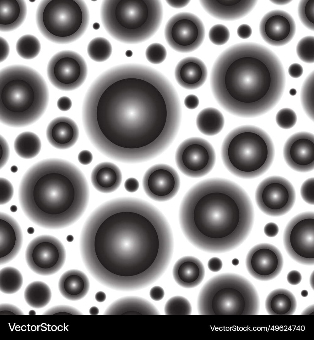 Abstract seamless pattern of gradient circles Abstract seamless pattern of gradient circles Vector Image