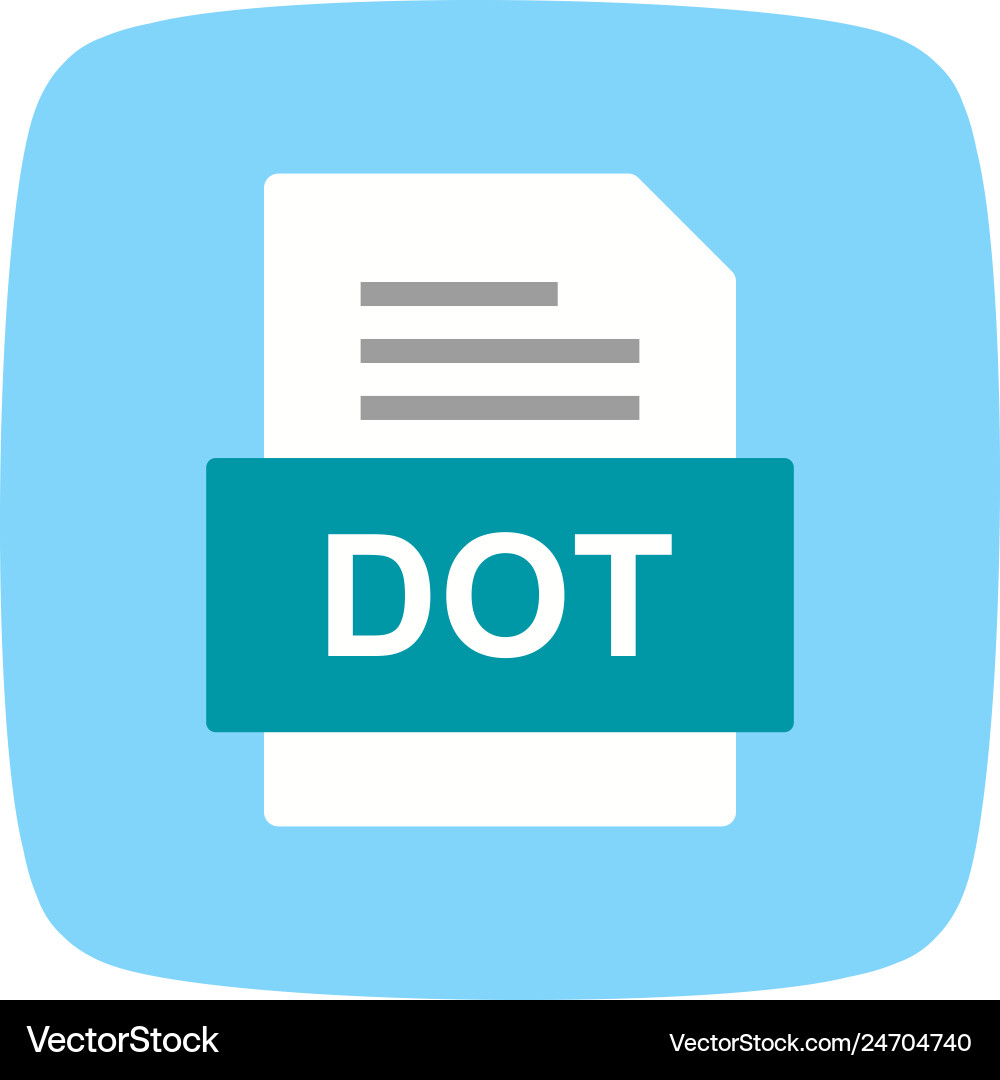 Dot file document icon Vector Image