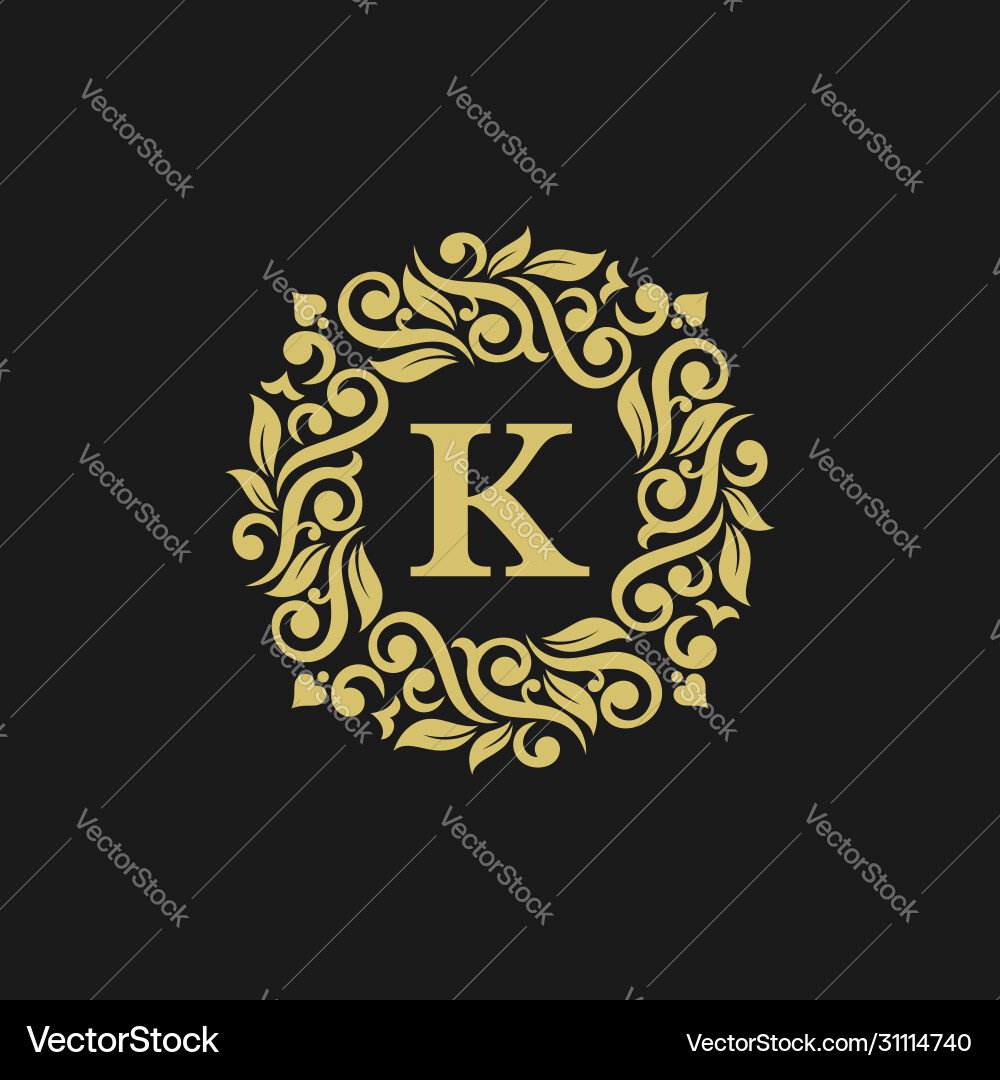 Elegant luxury logo template Vector Image