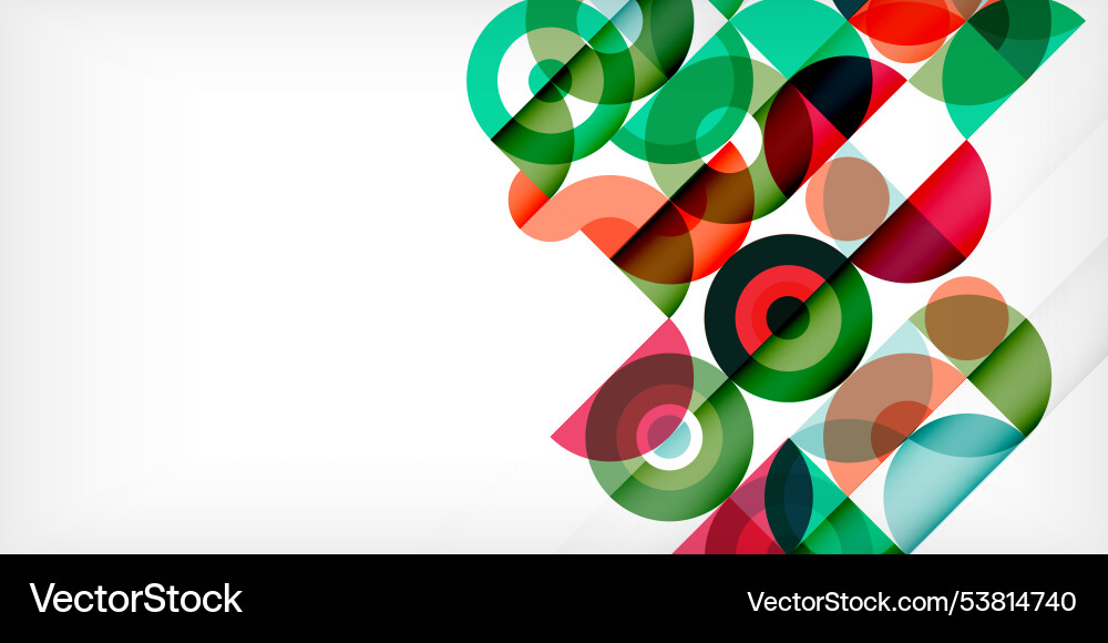 Minimal geometric abstract background circle Vector Image