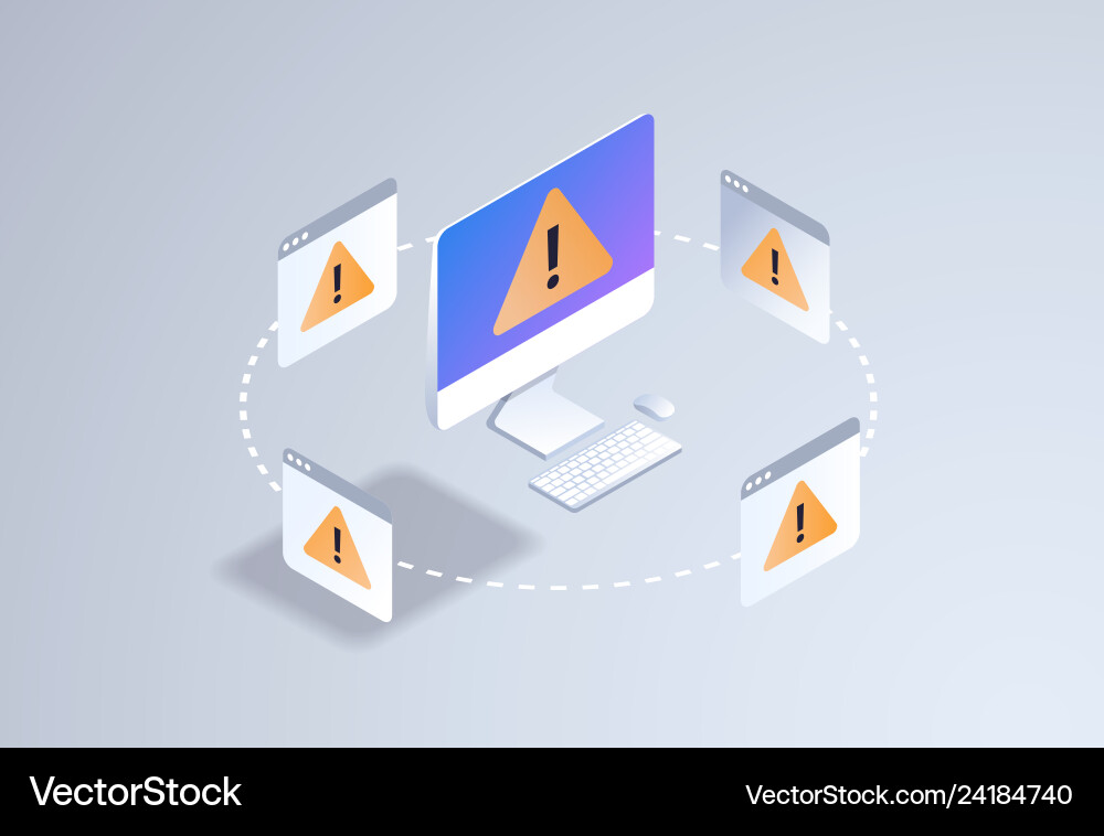 Problem Computer Software Fehler Problem Computer Software Fehler vektorbild