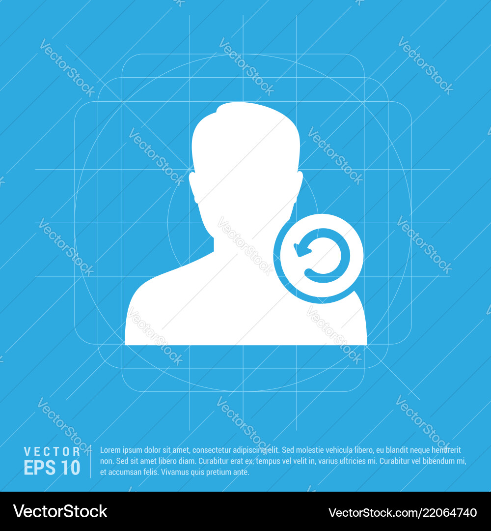 Reload user icon Vector Image
