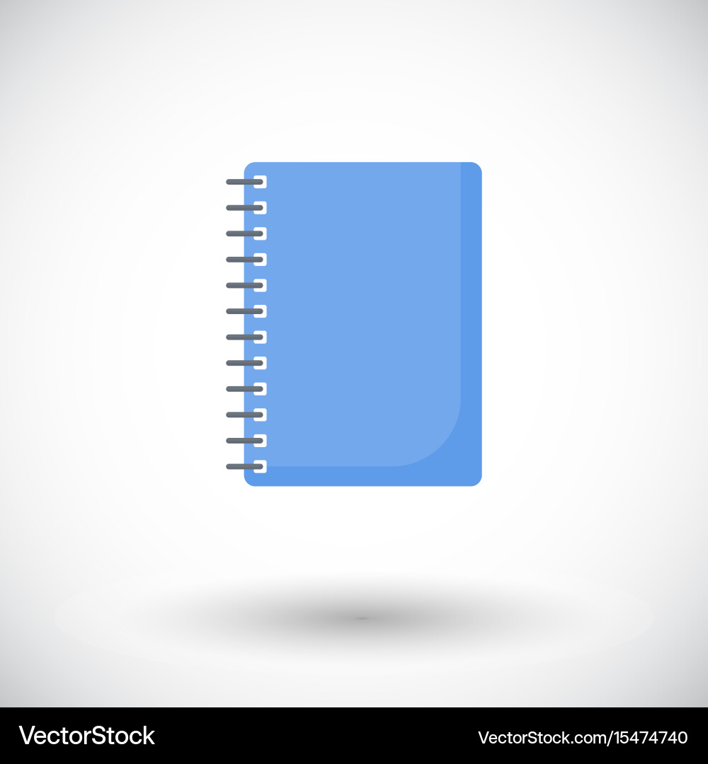 Simple Notebook Icon vector image