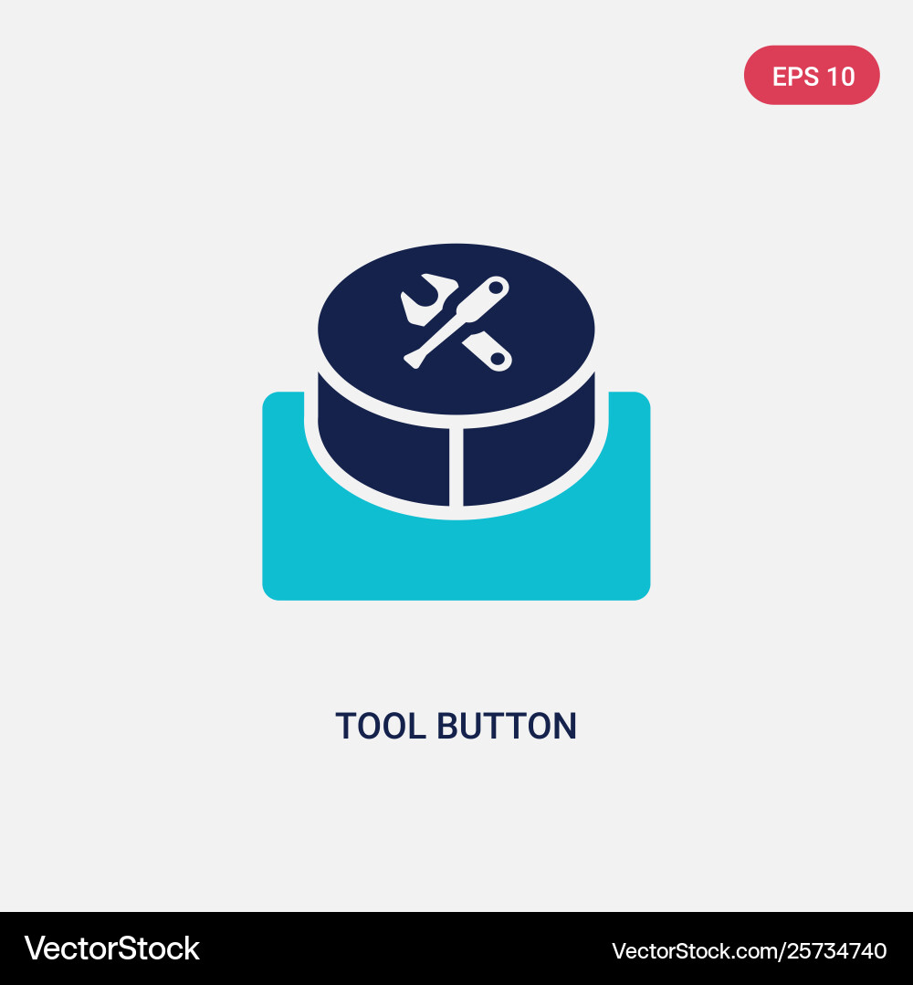 Two color tool button icon from business concept Vector Image