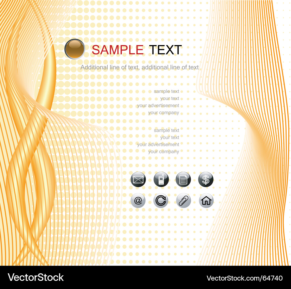 Web page template vector image