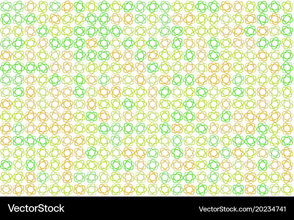 Abstract colored oval mixed shape pattern art vector image