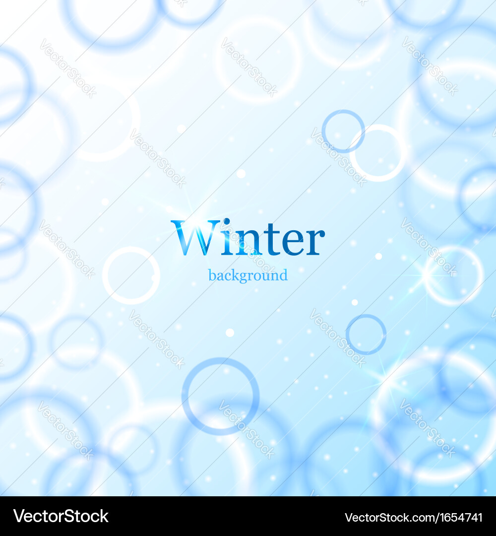 Abstract light winter background Vector Image