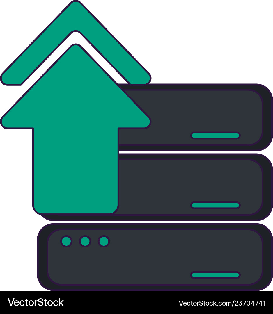 Cloud computing technology Vector Image