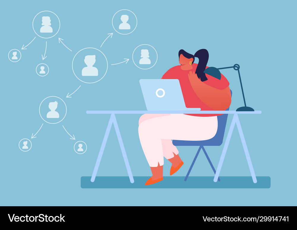 Delegation Workflow Management Vector Image