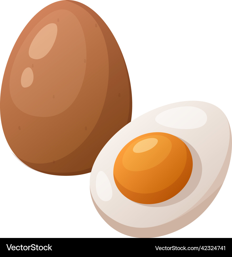 Egg cartoon Egg cartoon vector image