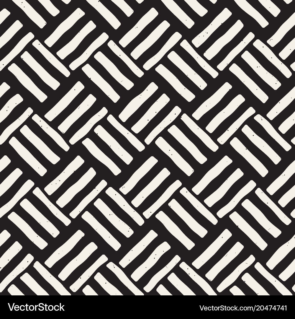 Hand drawn seamless repeating pattern with lines vector image