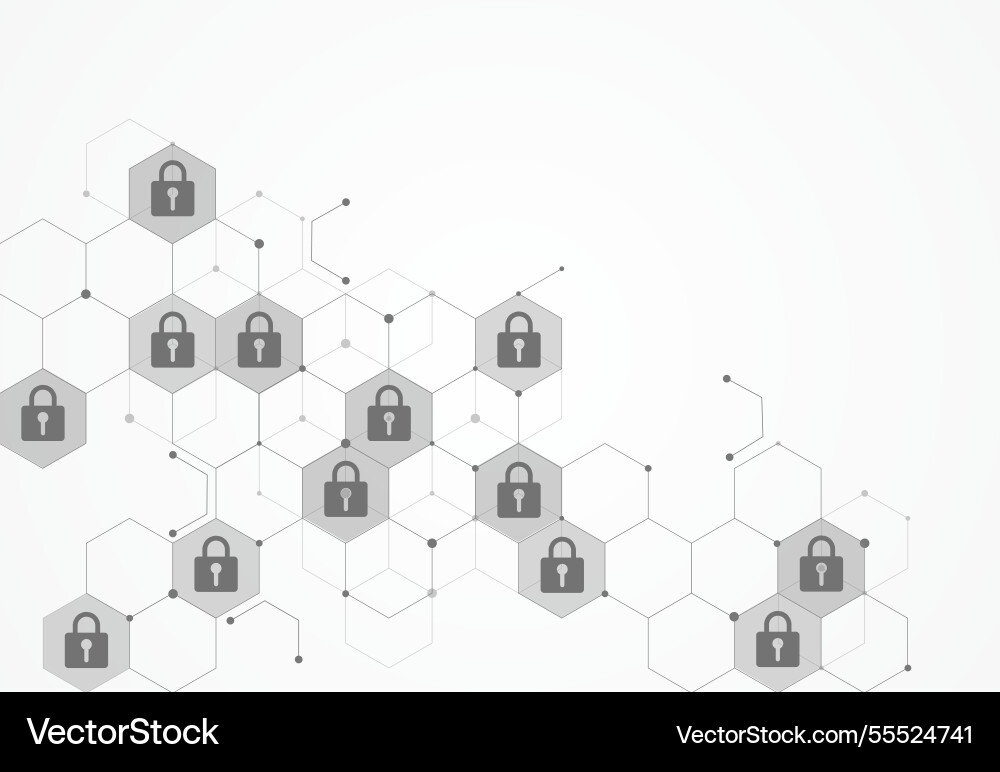 Premium-Sicherheit Cyber digitale Konzept abstrakt Premium-Sicherheit Cyber digitale Konzept abstrakt vektorbild