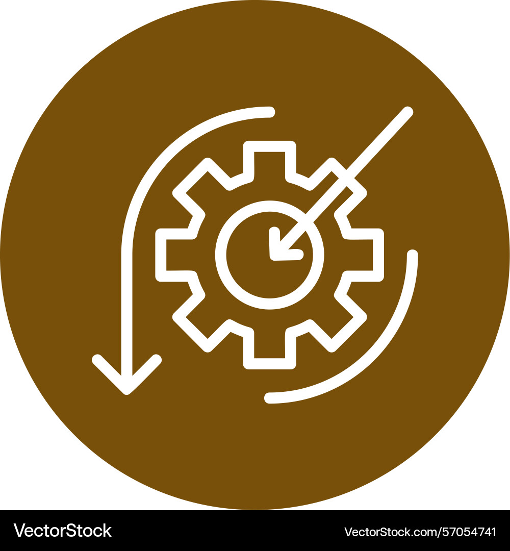 Scope line circle style icon design vector image