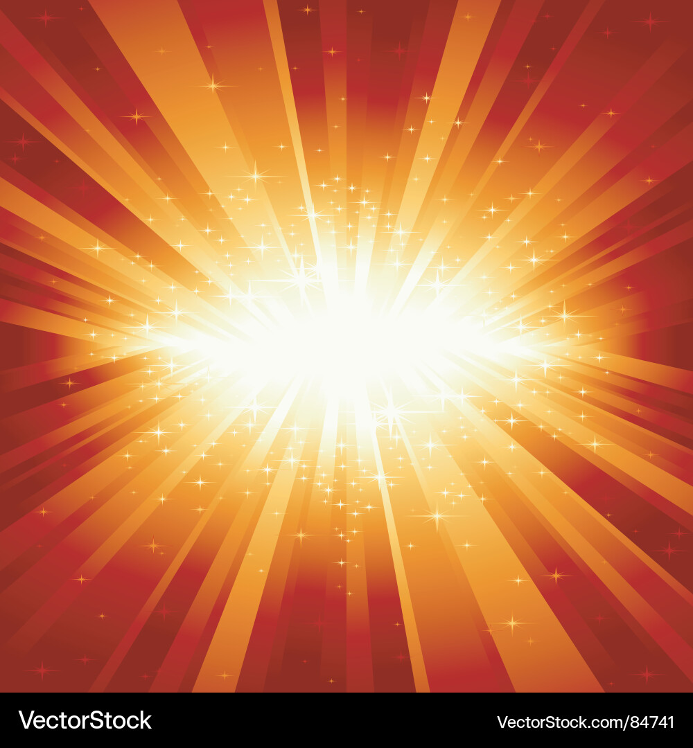 Spektakulärer Star Burst Vektorbild