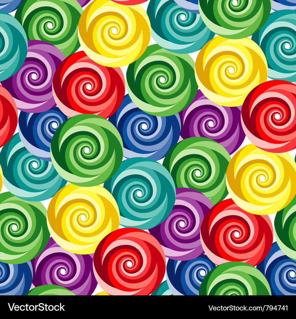 Vibrant Swirl Pattern Vector Image