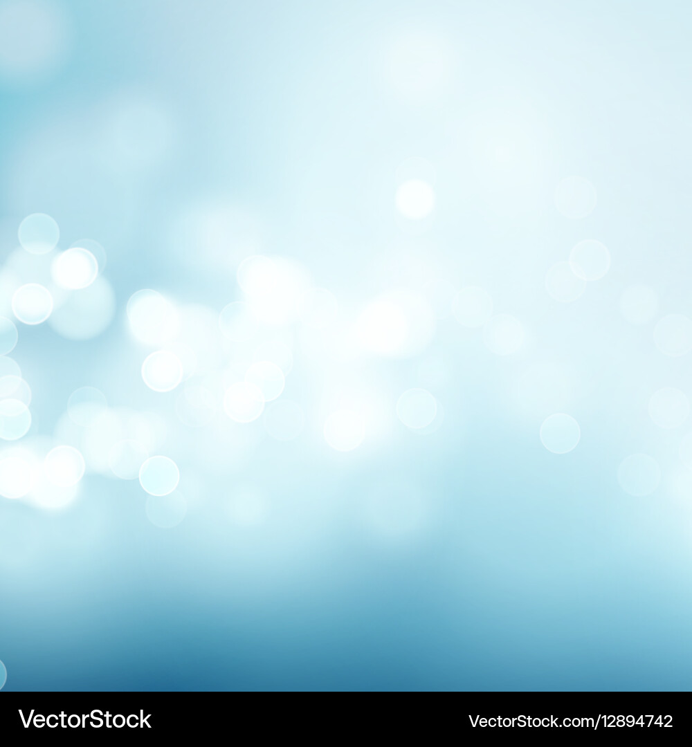 Blue Circular Bokeh Abstract Background vector image