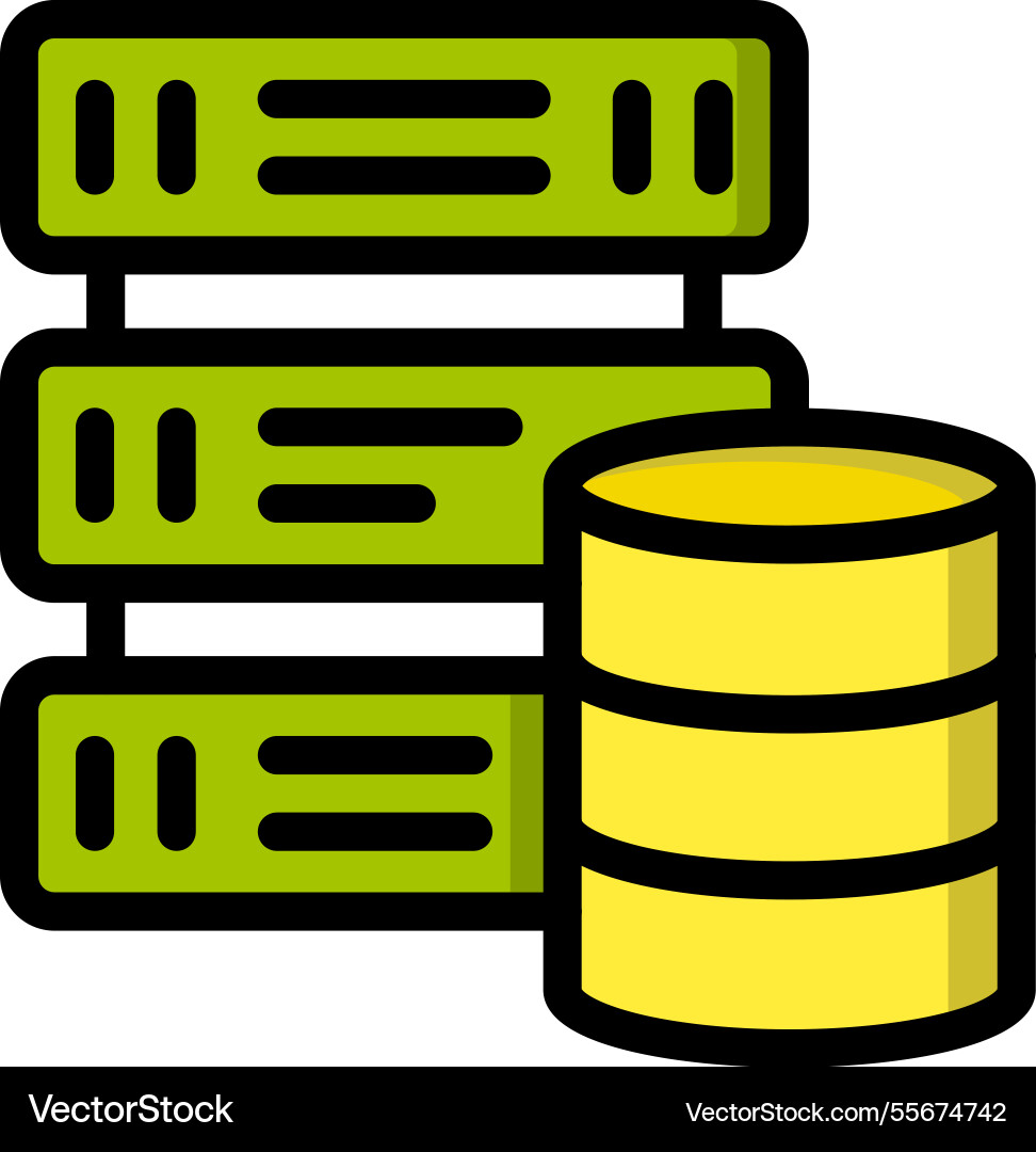 Data driven icon design vector image