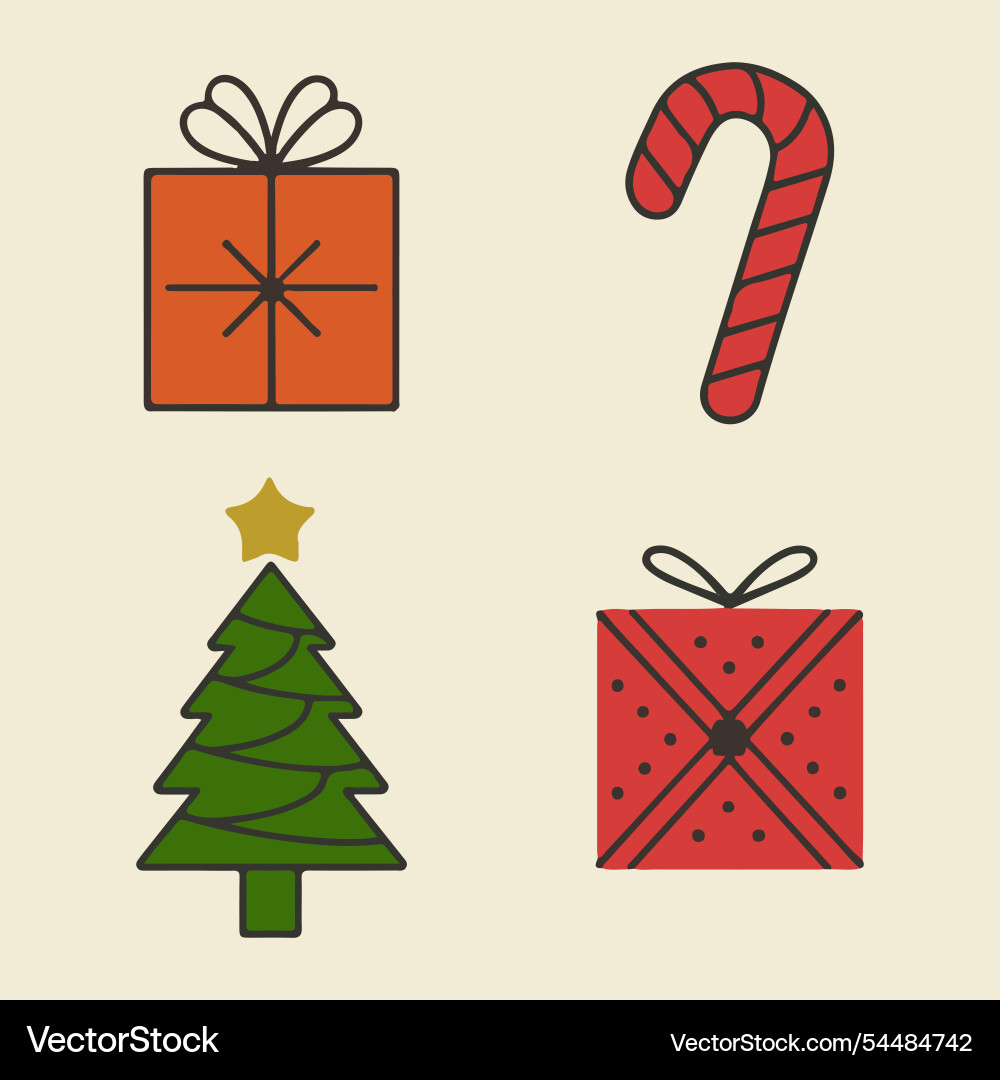Festive design elements Royalty Free Vector Image