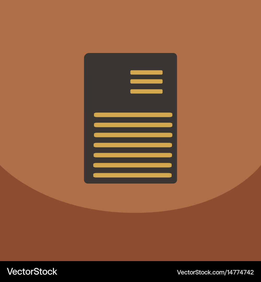 Flat style blank realistic notepad notebook vector image