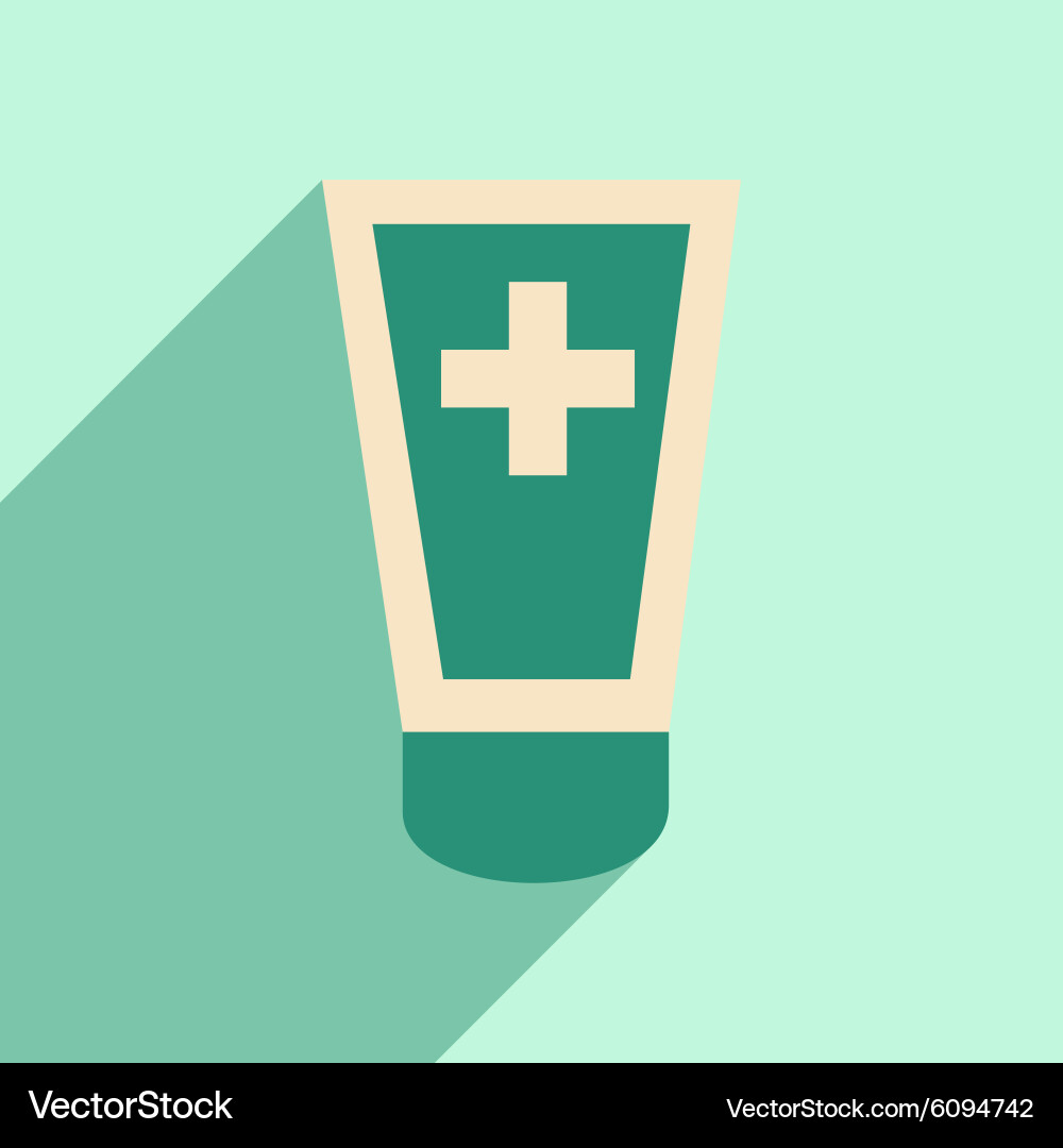 Flat with shadow icon and mobile application vector image