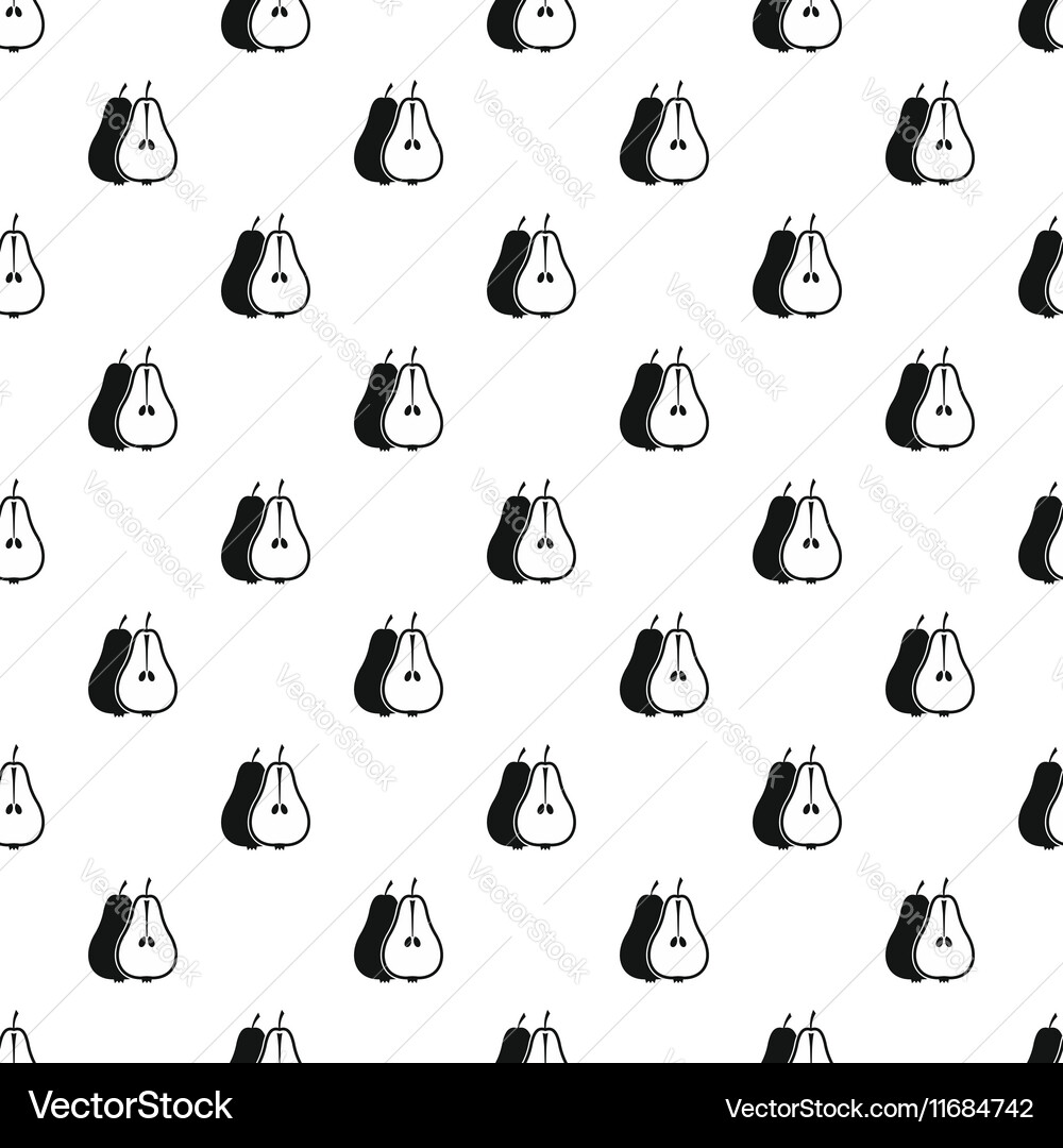 Pear pattern simple style vector image