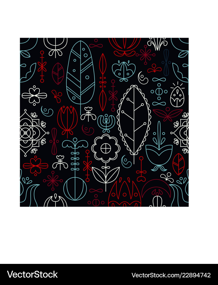 Seamless pattern in scandinavian Seamless pattern in scandinavian vector image