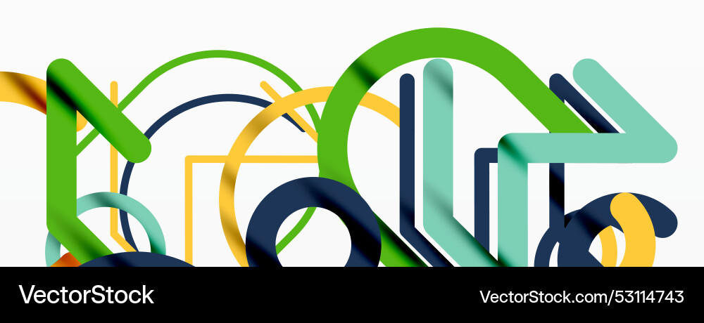 Abstract background circles and colorful round Vector Image