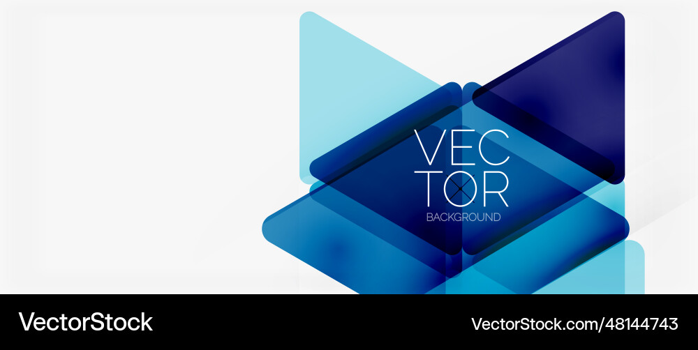 Abstract background color transparent triangles Vector Image