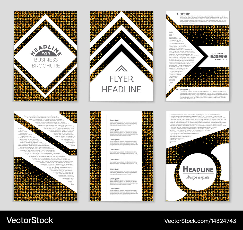 Abstract layout background set for art Vector Image