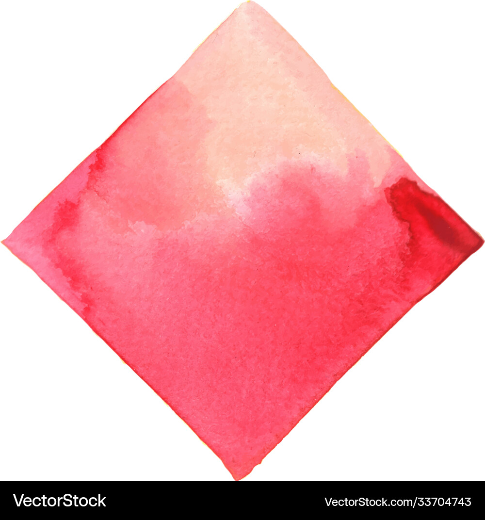 Abstract pink and red square watercolor banner Abstract pink and red square watercolor banner Vector Image