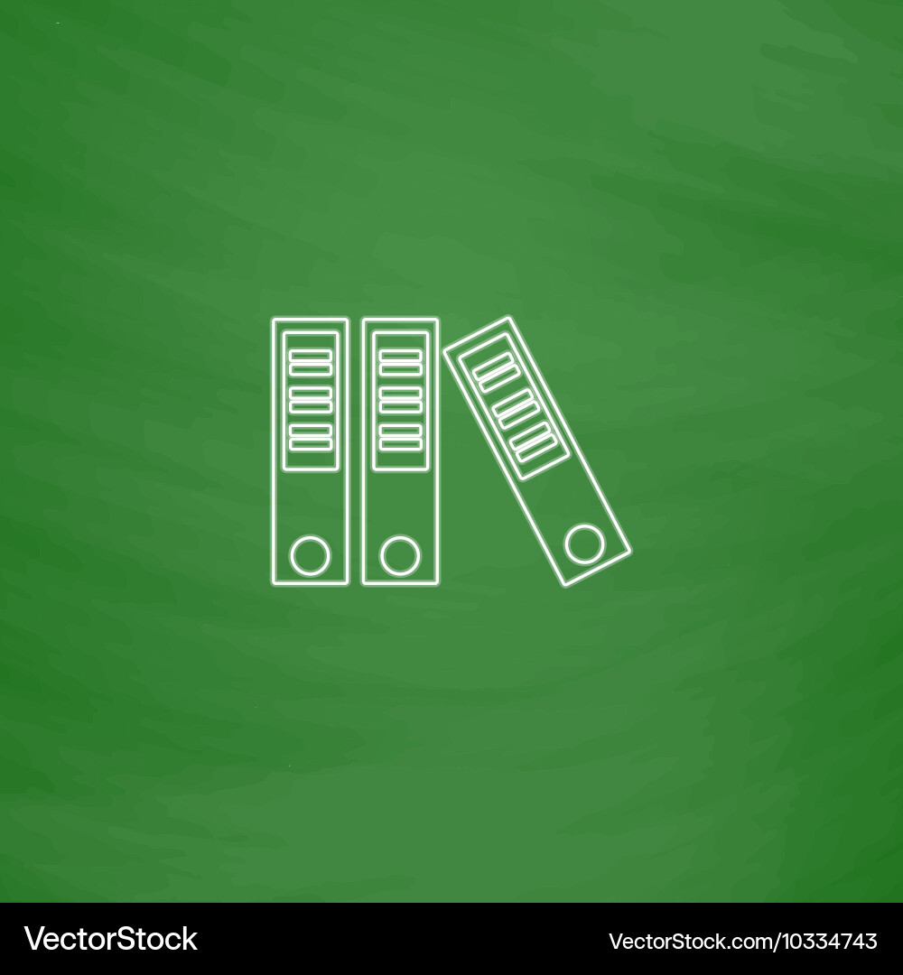 Binders computer symbol Vector Image