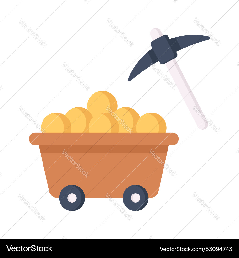 Bitcoin mining design in modern customizable style Vector Image