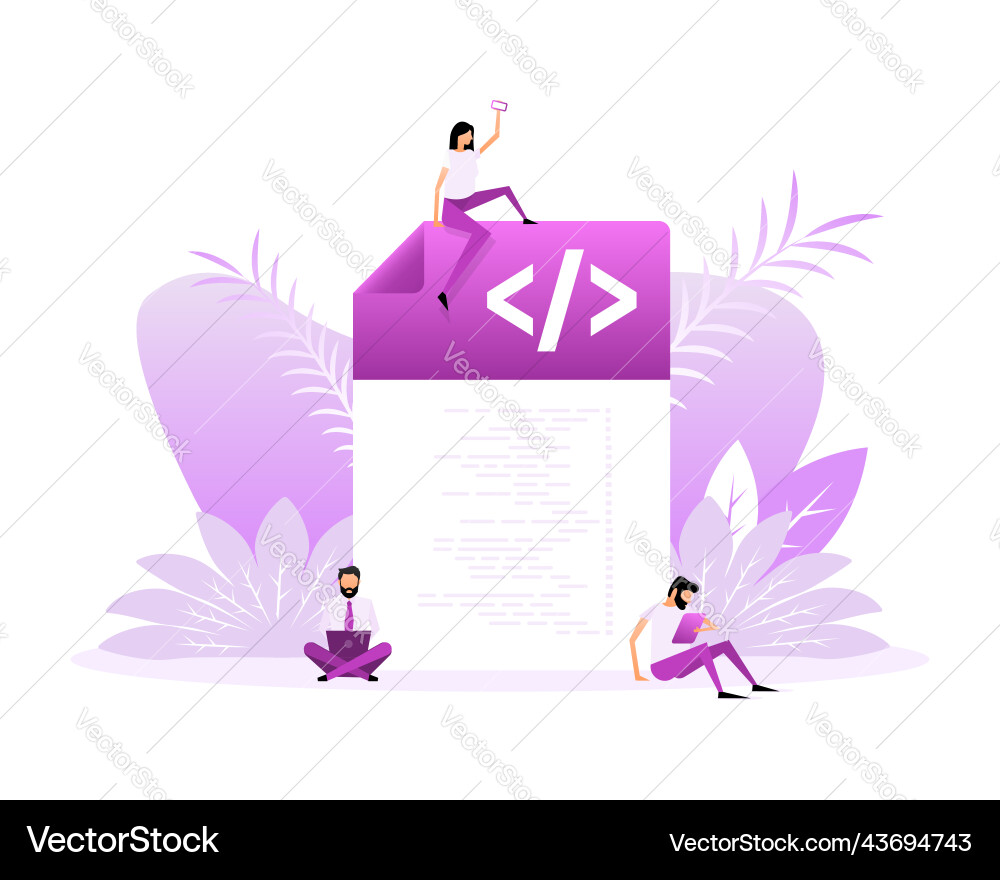 Computerprogrammierung oder Softwareentwicklung Computerprogrammierung oder Softwareentwicklung vektorbild