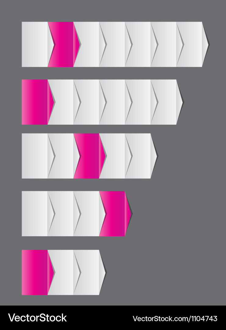 Concept of business process improvements chart Vector Image