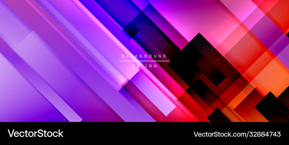 Dynamic lines on fluid color gradient trendy Vector Image