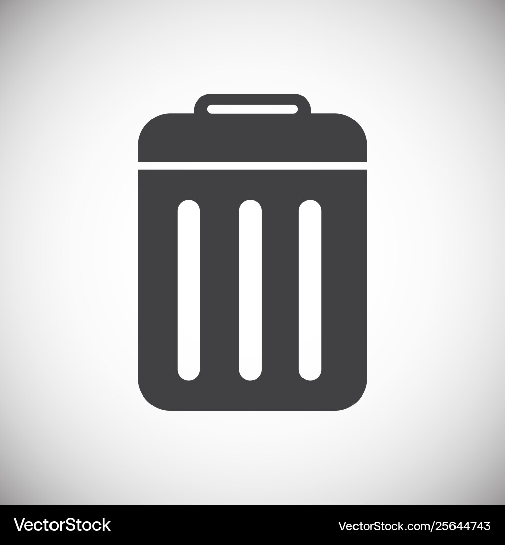 Garbage related icon on background for graphic Garbage related icon on background for graphic Vector Image