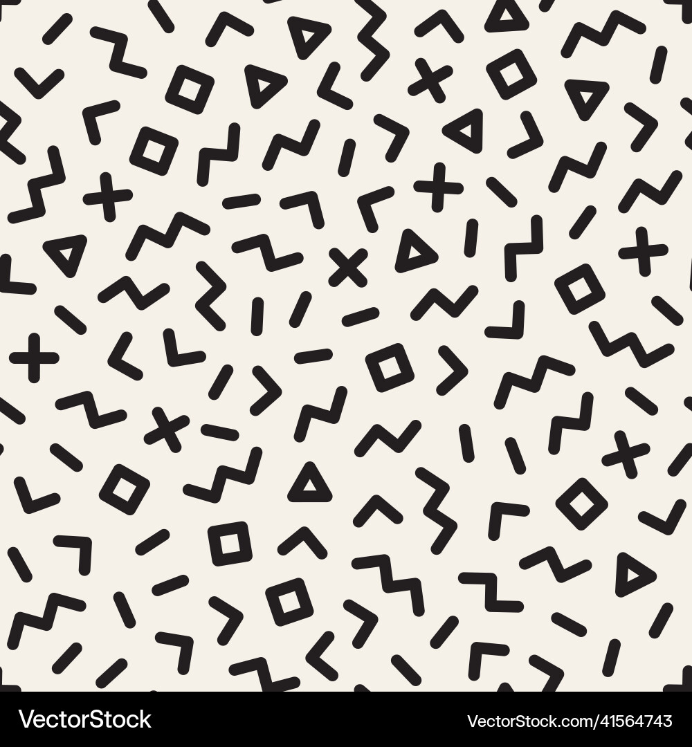 Seamless pattern repeating geometric elements Vector Image