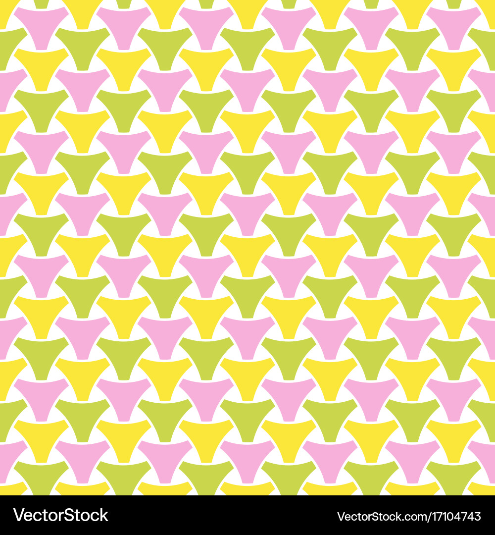Seamless weaving triangle squama surface pattern vector image