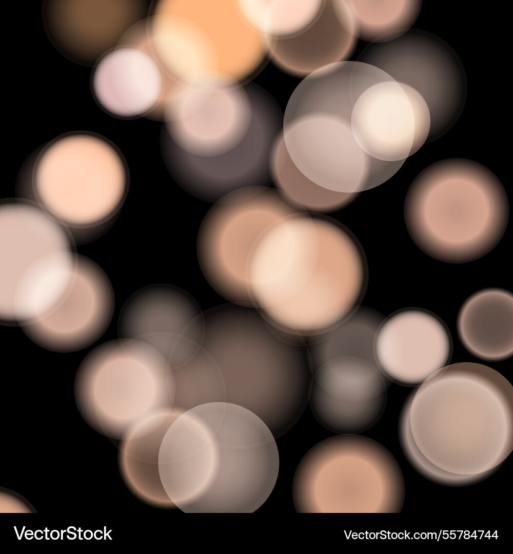 Abstract color shining bokeh isolated Vector Image