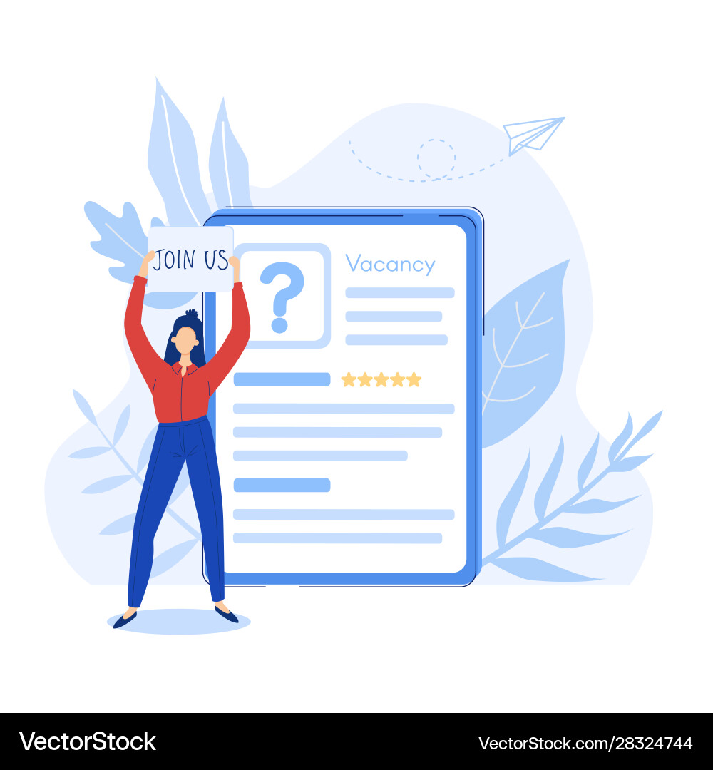 Concept hiring process can use for web banner Concept hiring process can use for web banner Vector Image