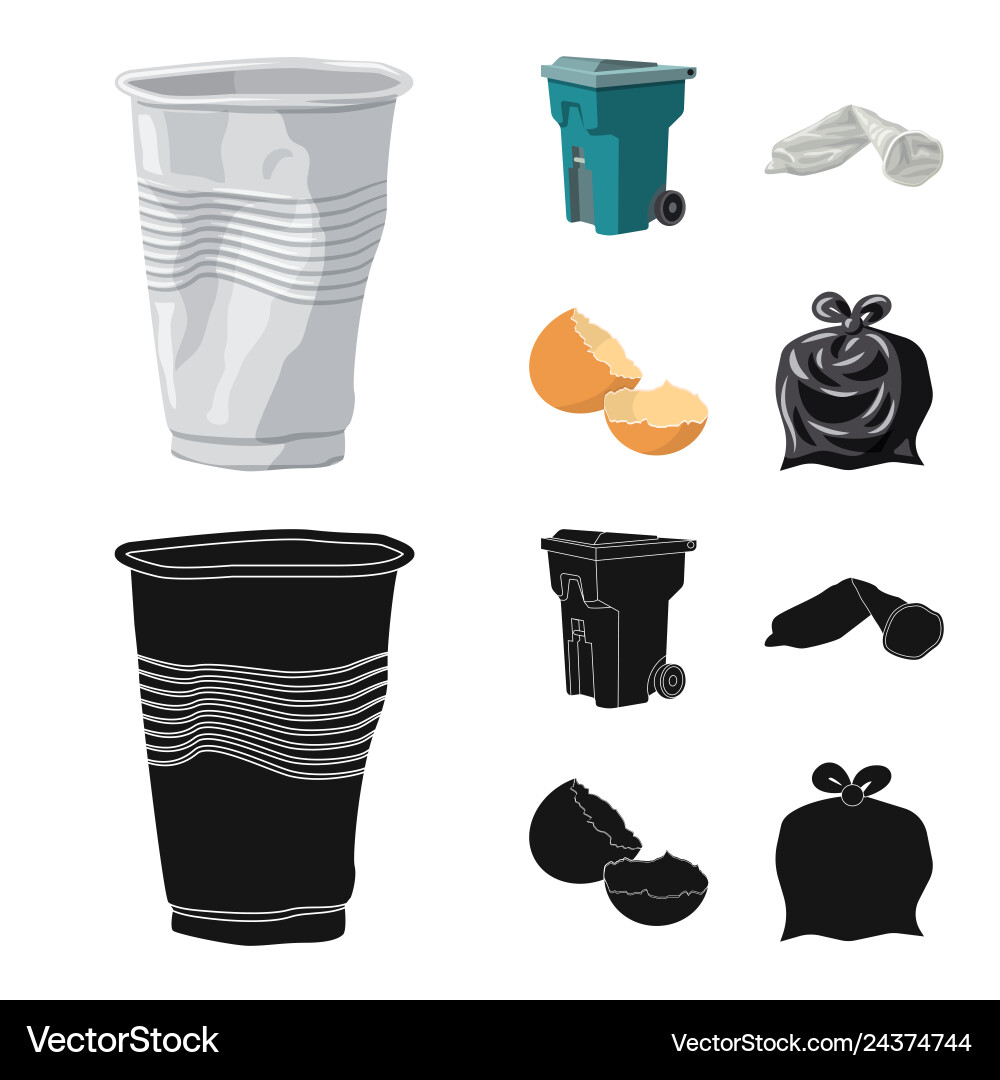 Dump and sort symbol set Dump and sort symbol set vector image