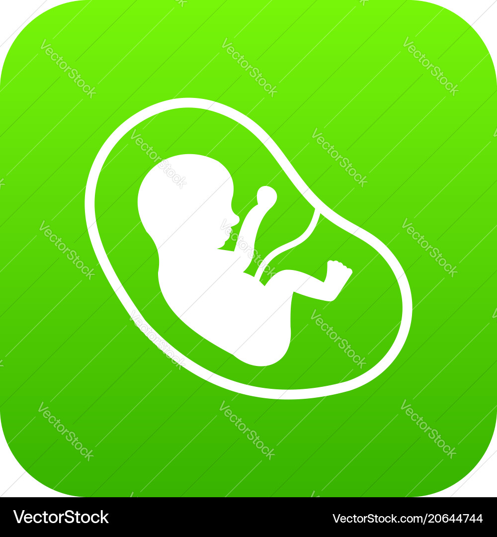 Fetus Ikone digital grün Fetus Ikone digital grün vektorbild