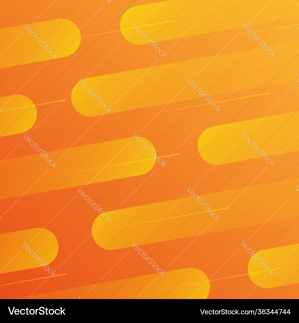 Minimal orange geometric background dynamic Vector Image