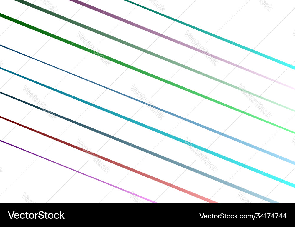 Random colorful lines with gradient fill vector image