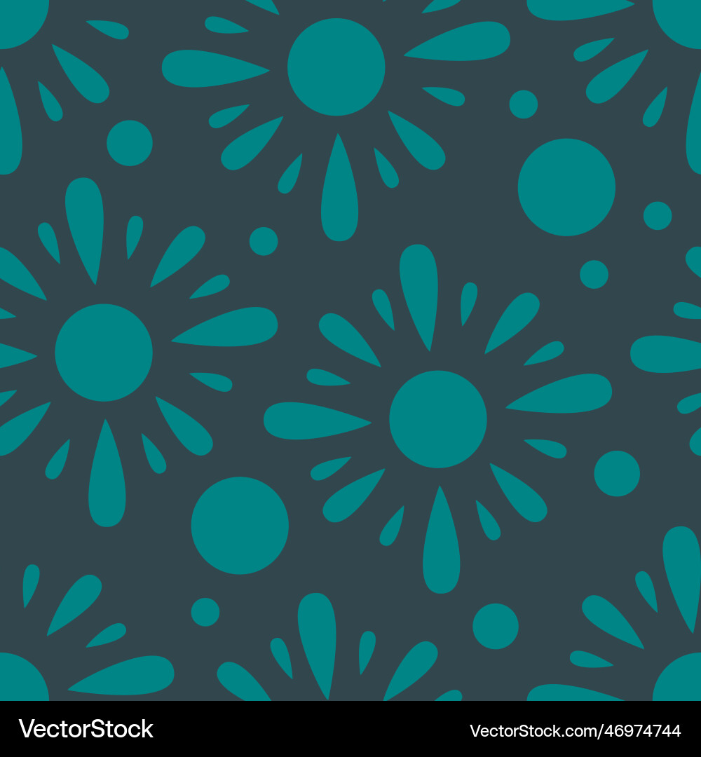 Seamless pattern with abstract shapes in blue Seamless pattern with abstract shapes in blue vector image