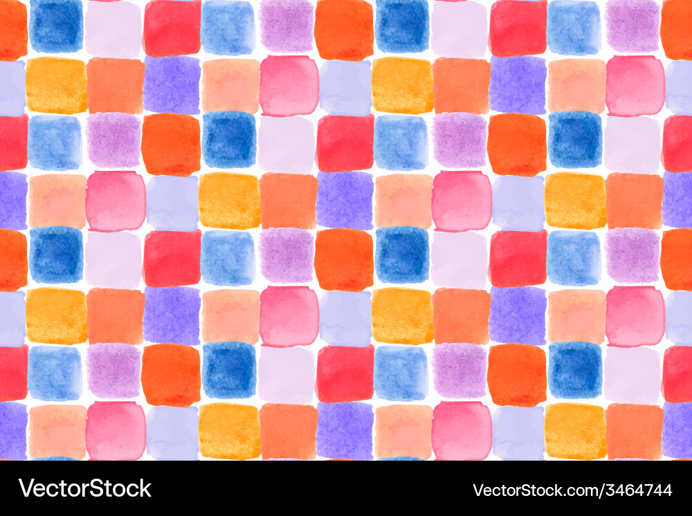 Seamless watercolor pattern Royalty Free Vector Image